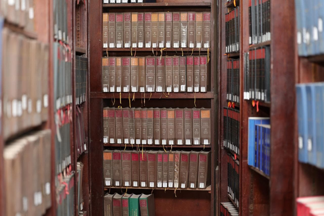 Interior view of the Ghana School of Law library